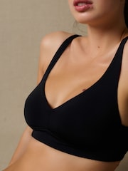Black Bralette Supersoft 4 Way Stretch Microfibre Ultimate Comfort Bralette A-E - Image 5 of 5