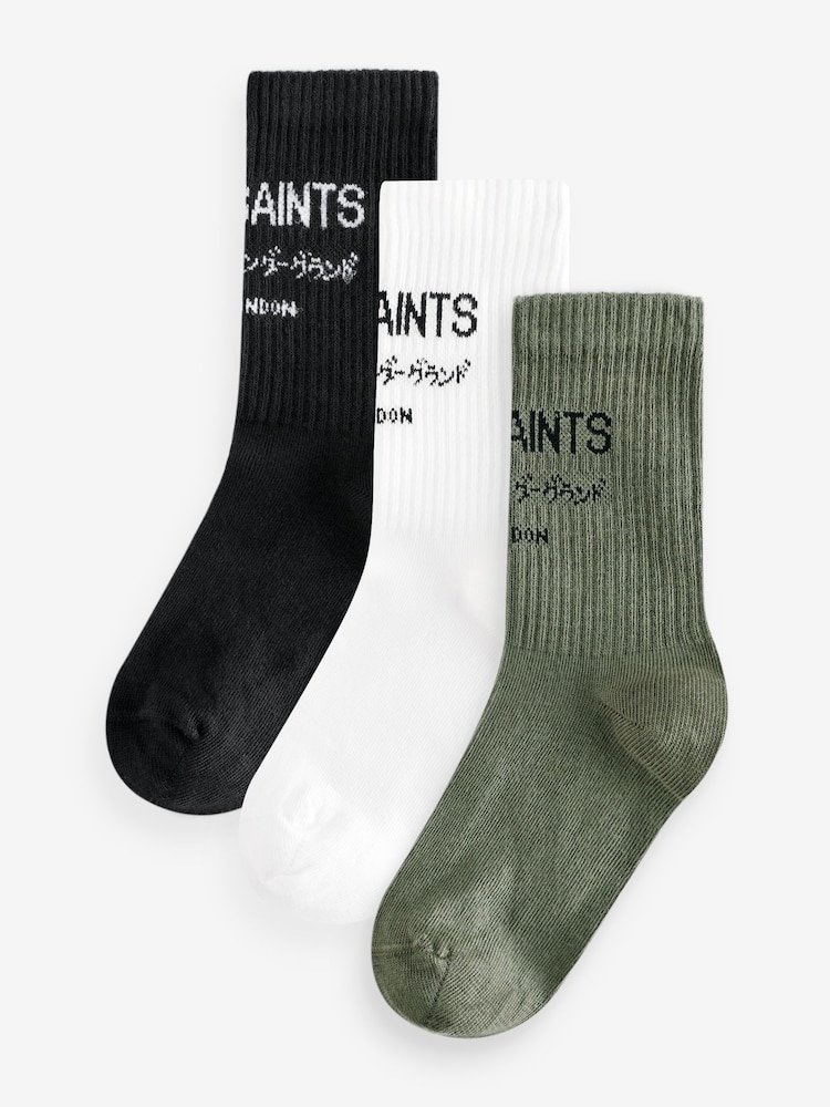 smALLSAINTS Underground Logo-Socken im 3er-Pack - Bild 1 von 6
