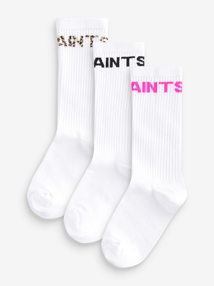 smALLSAINTS Girls Logo Socks 3 Pack