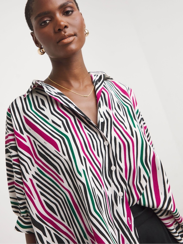 JD Williams Multi Print Uma Shirt - Image 4 of 4