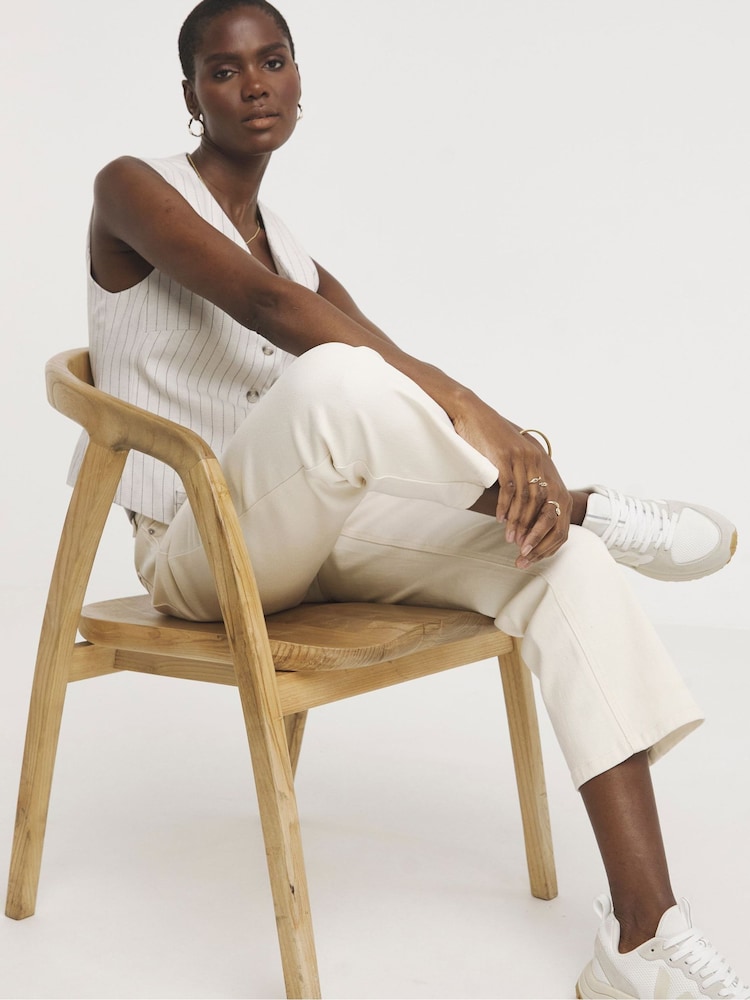 JD Williams Straight Leg Crop Jeans - Image 3 of 4