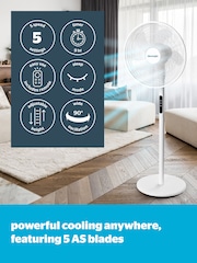Silentnight White Home Electrics Airmax 1800 Oscillating Stand Fan - Image 2 of 7