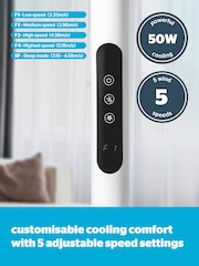Silentnight White Home Electrics Airmax 1800 Oscillating Stand Fan - Image 3 of 7
