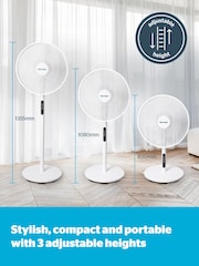 Silentnight White Home Electrics Airmax 1800 Oscillating Stand Fan - Image 7 of 7