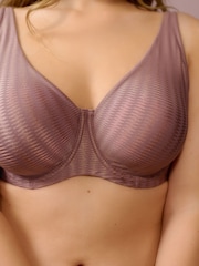 Black/Pink DD+ Non Pad Full Cup DD+ Jacquard Microfibre Brushed Lined Non Pad Bras 2 Pack - Image 5 of 12
