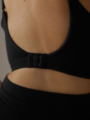Noir - A-E Ultimate Comfort Non Wire Longline Soutiens-gorge - Image 3 de 8
