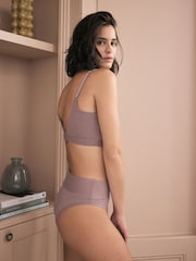 Mauve Purple DD+ Pad Non Wire A-E Ultimate Comfort Non Wire Longline Bra - Image 5 of 12