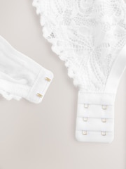 White DD+ Pad Balcony A-E Lace Ultimate Comfort Bra - Image 7 of 8