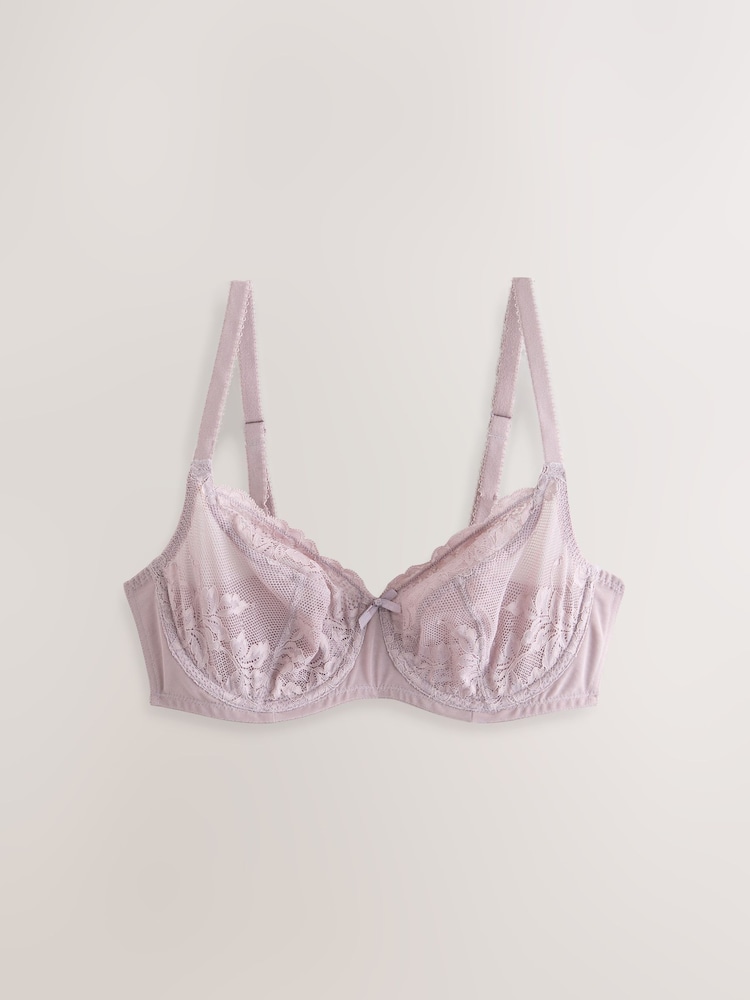 Violet mauve - Soutien-gorge en dentelle DD+ 2 Pack - Image 8 of 10
