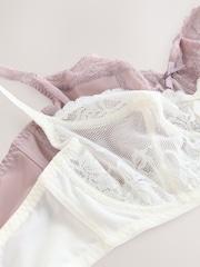 Violet mauve - Soutien-gorge en dentelle DD+ 2 Pack - Image 9 of 10