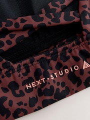 Animal Printed Strappy Back Dry Tech Medium Impact Sports Bra - Image 11 of 11