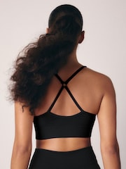 Schwarz - Seamless Strappy Sports Bra - Bild 2 von 7