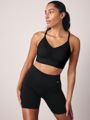 Schwarz - Seamless Strappy Sports Bra - Bild 5 von 7