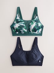 С принтом/простой - Active Sports High Impact Dry Tech Crop Tops B-G 2 Pack - Изображение 10 из 13