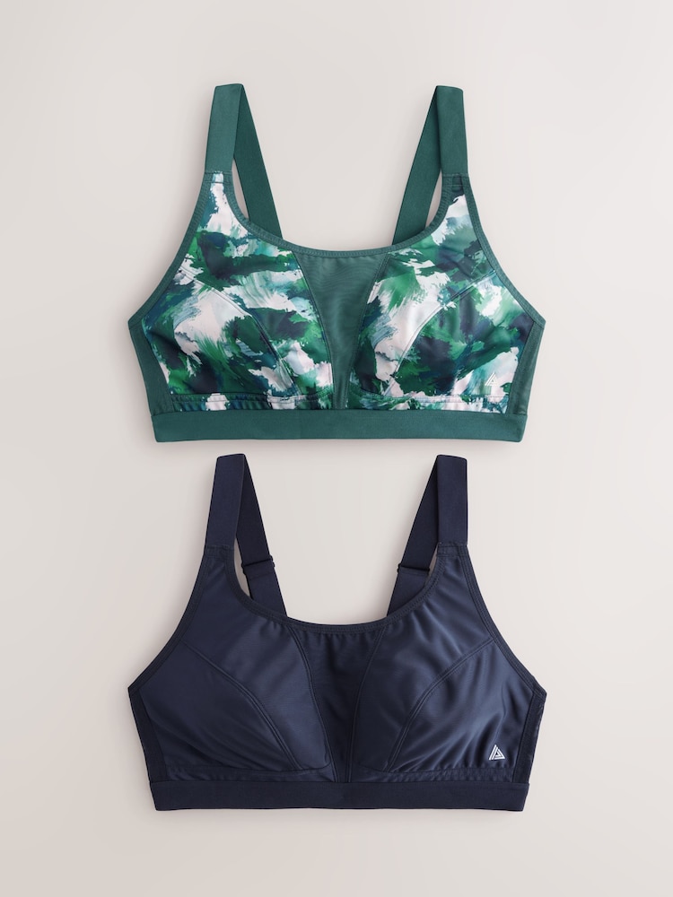 Print/Plain Active Sports High Impact Dry Tech Crop Tops 2 Pack - Image 10 of 13