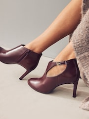 Burgundy Red Forever Comfort® Open Side Shoe Boots - Image 2 of 8