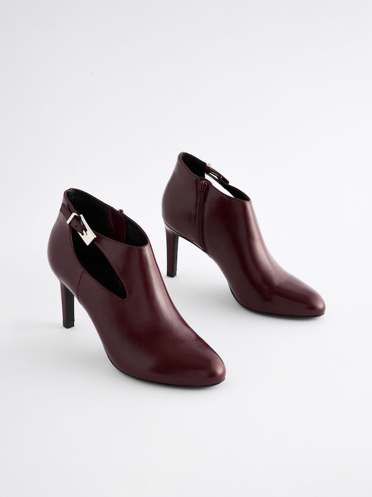 Burgundy Red Forever Comfort® Open Side Shoe Boots - Image 3 of 8