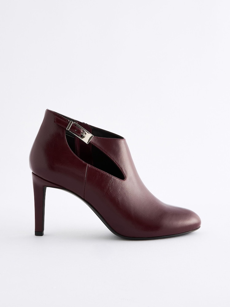 Burgundy Red Forever Comfort® Open Side Shoe Boots - Image 4 of 8