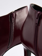 Burgundy Red Forever Comfort® Open Side Shoe Boots - Image 8 of 8