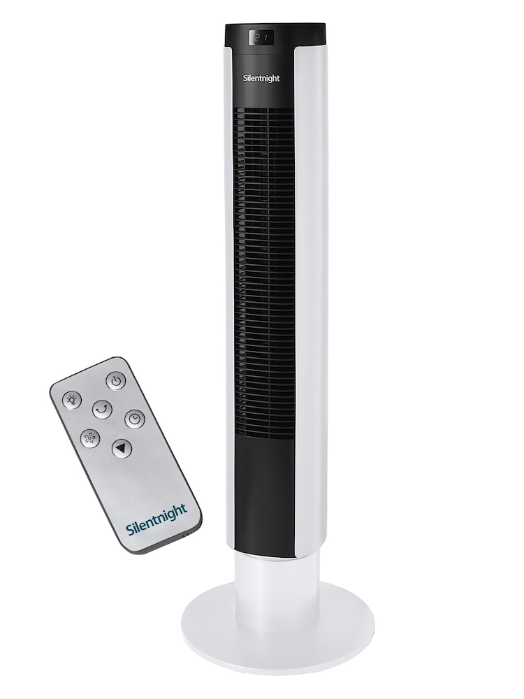 Silentnight White Home Electrics Airmax 3400 Oscillating Tower Fan - Image 1 of 8