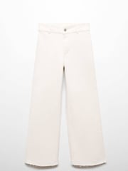 Mango Cream Catherin Culotte High Waist Jeans - Image 7 of 7