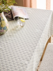Natural Micro Tile Wipe Clean Tablecloth - Image 1 of 3