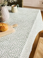 Sage Green Spot Wipe Clean Tablecloth - Image 1 of 3
