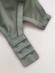 Cream fleuri/vert kaki - DD Soutiens-gorge à col en microfibre sans rembourrage câblé - Image 9 de 9