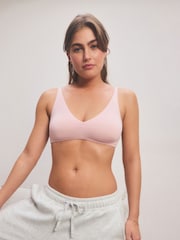 Yellow/Grey Non Pad Non Wire Cotton Blend Ultimate Comfort Bras 3 Pack - Image 3 of 12