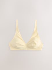 Yellow/Grey Non Pad Non Wire Cotton Blend Ultimate Comfort Bras 3 Pack - Image 9 of 12