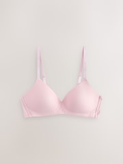 Yellow/Grey Pad Non Wire Cotton Blend Ultimate Comfort Bras 3 Pack - Image 10 of 12