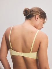 Yellow/Grey Pad Non Wire Cotton Blend Ultimate Comfort Bras 3 Pack - Image 4 of 12