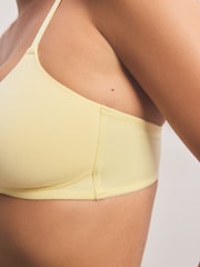 Yellow/Grey Pad Non Wire Cotton Blend Ultimate Comfort Bras 3 Pack - Image 6 of 12