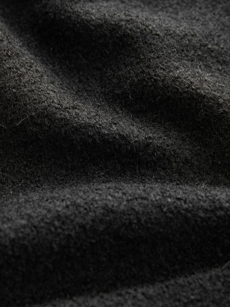 Black Textured Boucle Jacket With Wool - Image 6 of 6