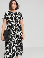 Simply Be Black Supersoft Pocket Midi Dress - Image 1 of 4
