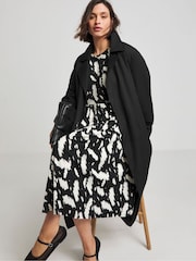 Simply Be Black Supersoft Pocket Midi Dress - Image 3 of 4
