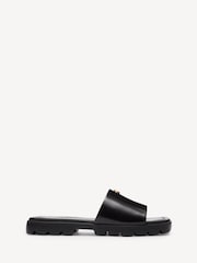 COACH Black Florence Leather Sandals - Image 1 of 7