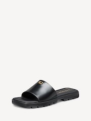 COACH Black Florence Leather Sandals - Image 3 of 7