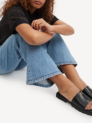 COACH Black Florence Leather Sandals - Image 7 of 7