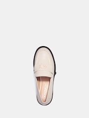 COACH White Leah Suede Leather Loafers - Image 5 of 7