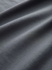 Grey Slate Regular Fit Essential Crew Neck Cotton T-Shirt - Image 7 of 7