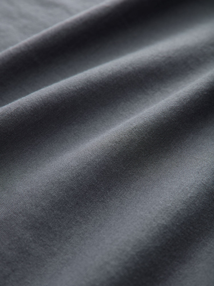 Grey Slate Regular Fit Essential Crew Neck Cotton T-Shirt - Image 7 of 7