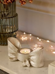 Gold Bow Tea Light Candle Holder - Image 1 of 6