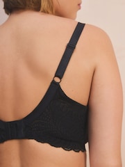 Noir - Soutien-gorge en dentelle non rembourré à bonnets classiques DD+ - Image 6 of 9