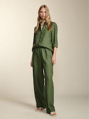 Baukjen Green Yvonne Hemp Trousers - Image 1 of 5
