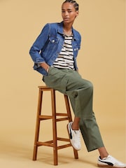 Pantalones cargo verdes orgánicos Edith de Baukjen - Imagen 2 de 4