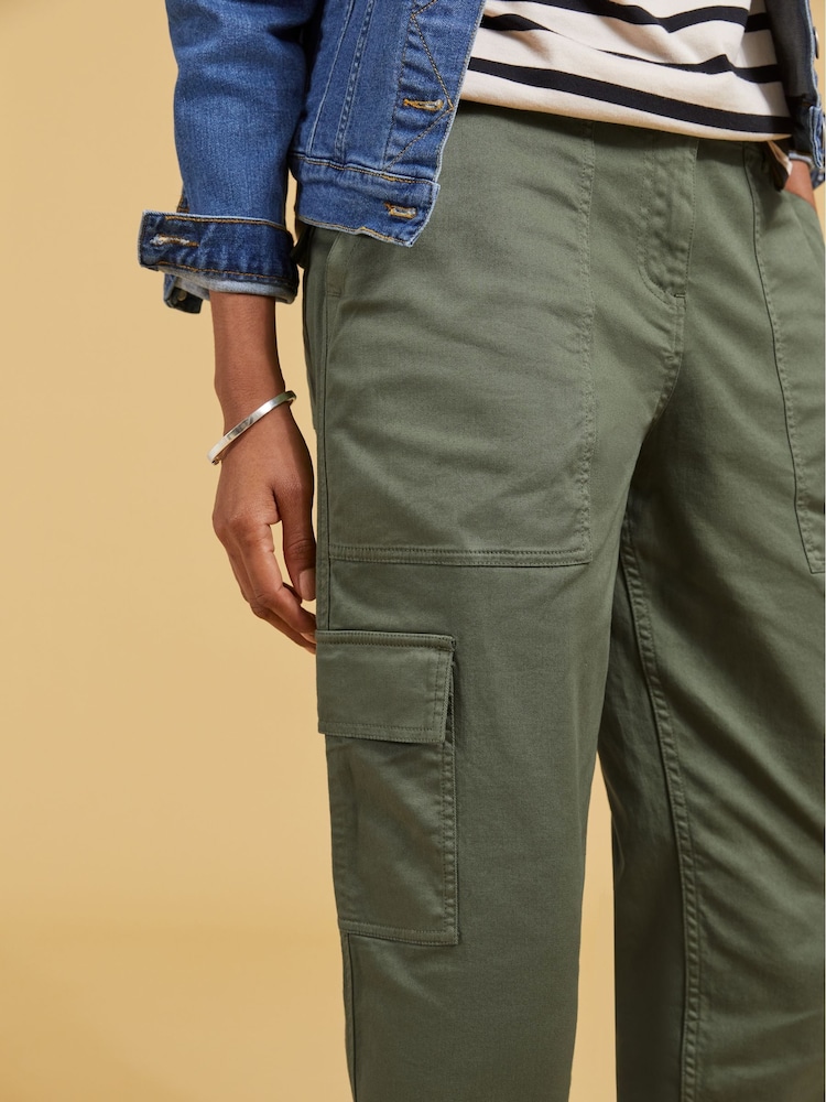 Pantalones cargo verdes orgánicos Edith de Baukjen - Imagen 4 de 4