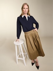 Baukjen Cream Renee Upcycled Skirt - Image 1 of 4