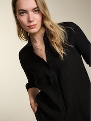 Baukjen Martine Linen Black Shirt - Image 1 of 4