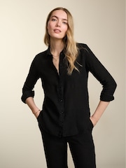 Baukjen Martine Linen Black Shirt - Image 2 of 4